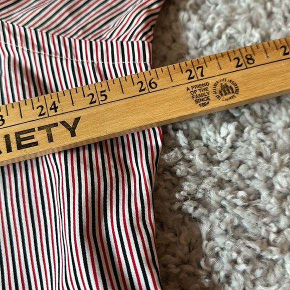 Ralph Lauren Men’s Red Blue Striped Button Down Shirt Size XL - Picture 5 of 6